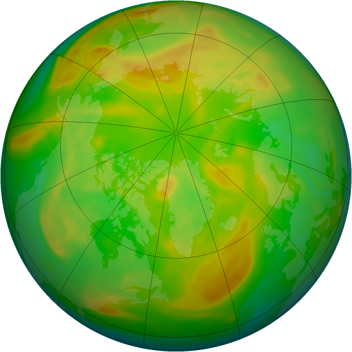 Arctic ozone map for 25 May 2005